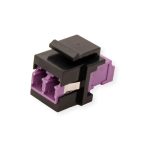 Roline Fiber Optic Keystone Jack LC/LC Duplex Multimode OM4 21.17.0002 - Image 3