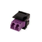 Roline Fiber Optic Keystone Jack LC/LC Duplex Multimode OM4 21.17.0002 - Image 4