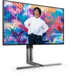 AOC 27" 4K UHD Nano IPS Graphics Monitor Balck,Silver U27U3CV - Image 2