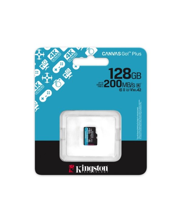 Kingston Canvas Go! Plus Gen 4 MicroSDXC 128GB UHS-I U3 Class 10 SDCG4/128GBSP