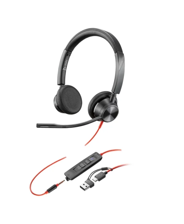 HP Poly Blackwire 3325 Microsoft Teams Certified USB-C Headset 8X222AA