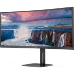 AOC 34" UWQHD VA 100Hz Curved Business Monitor Black CU34V5C/BK - Image 2