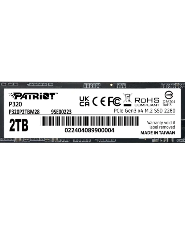 Patriot P320 2TB M.2 2280 NVMe PCIe Gen3.0 x4 P320P2TBM28