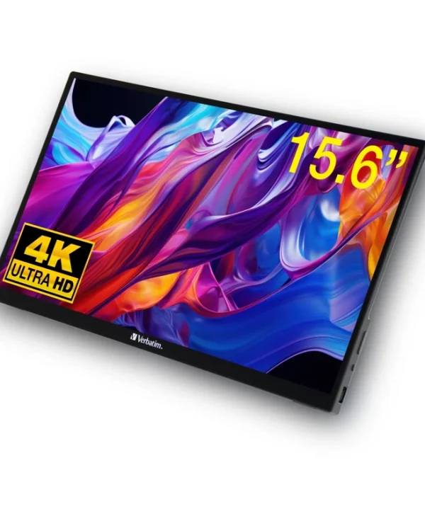 Verbatim PMT-15 15.6" 4K UHD IPS Portable Touch Monitor Black 32238