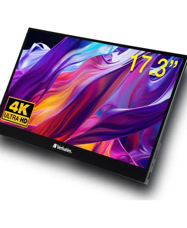 Verbatim PMT-17 17.3" 4K UHD IPS Portable Touch Monitor Black 32239
