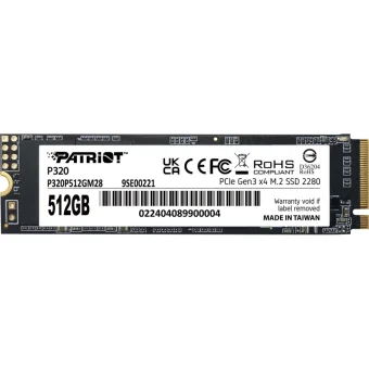 Patriot P320 512GB M.2 2280 NVMe PCIe 3.0 x4 P320P512GM28
