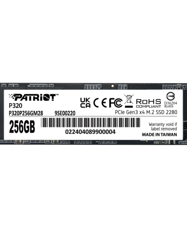 Patriot P320 256GB M.2 2280 NVMe PCIe Gen3.0 x4 P320P256GM28