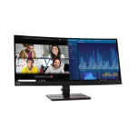 Lenovo ThinkVision P34w-20 34" UWQHD IPS Curved Business Monitor Black 63F2RAT3EU - Image 2