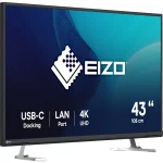Eizo FlexScan EV4340X 42.5" 4K IPS Business Monitor Black EV4340X-BK - Image 2