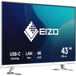 Eizo FlexScan EV4340X 42.5" 4K IPS Business Monitor White EV4340X-WT - Image 2