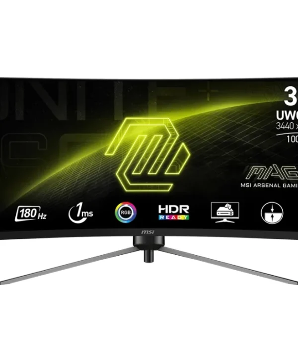 MSI MAG 345CQRDE 34" UWQHD 180Hz Curved Gaming Monitor Black  9S6-3DD14H-003