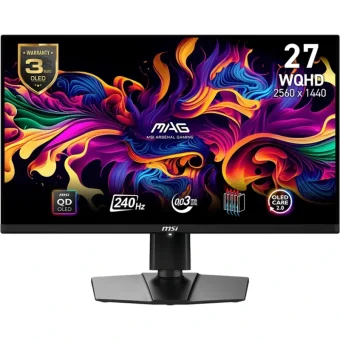 MSI MAG 271QPXDE QD 27'' WQHD OLED 240Hz Gaming Monitor Black 9S6-3CD89T-011