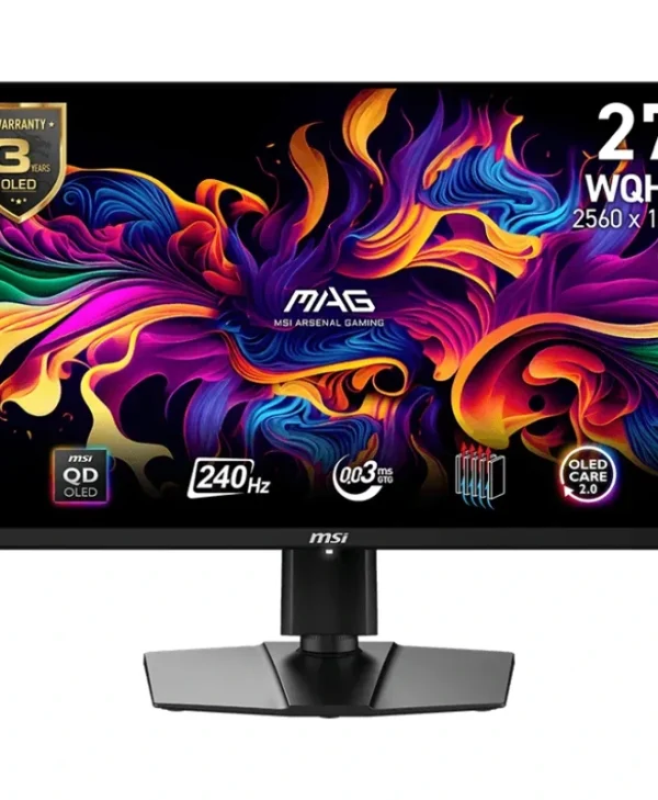 MSI MAG 271QPXDE QD 27'' WQHD OLED 240Hz Gaming Monitor Black 9S6-3CD89T-011