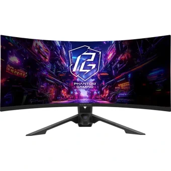 ASRock Phantom 34" UWQHD VA 180Hz Curved Gaming Monitor Black PG34QRT3A