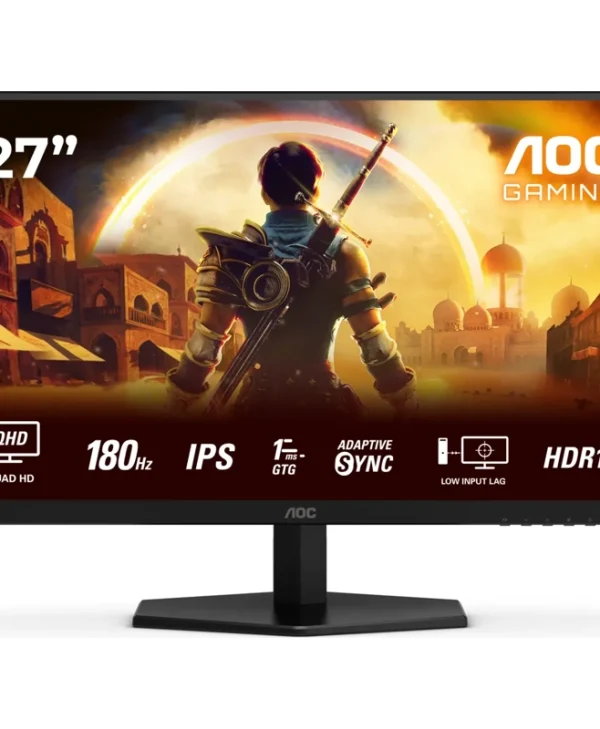 AOC 27" WQHD IPS 180Hz Gaming Monitor Black Q27G42XE
