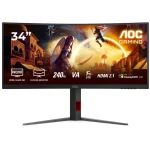 AOC 34" UWQHD VA 240Hz Curved Gaming Monitor Black CU34G4Z - Image 12