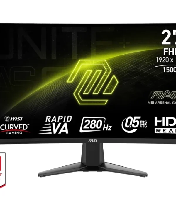 MSI MAG 276CXFDE 27" FHD 280Hz Curved Gaming Monitor Black 9S6-3CE01M-015