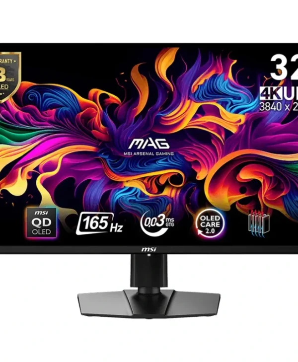 MSI MAG 321UPDE QD 31.5" 4K UHD OLED 165Hz Gaming Monitor Black 9S6-3DD39T-025
