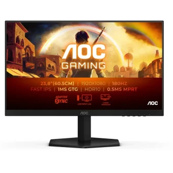 AOC 24" FHD IPS 180Hz Gaming Monitor Black 24G42E
