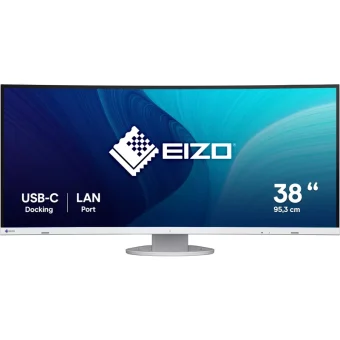 Eizo FlexScan 37.5" UWQXGA IPS 60Hz Curved Business Monitor White EV3895-WT