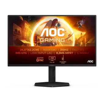 AOC 24.5" FHD IPS 310Hz Gaming Monitor Black 25G4SXU