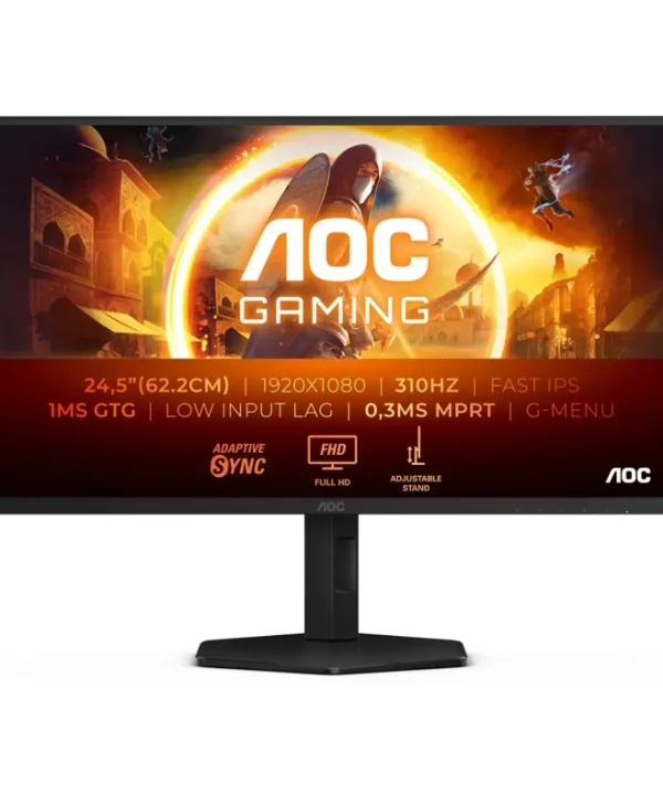 AOC 24.5" FHD IPS 310Hz Gaming Monitor Black 25G4SXU