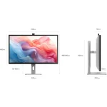 Alogic Clarity Max 32" 4K UHD IPS 60HZ Cam Business Monitor Black 32C4KPDWT - Image 9