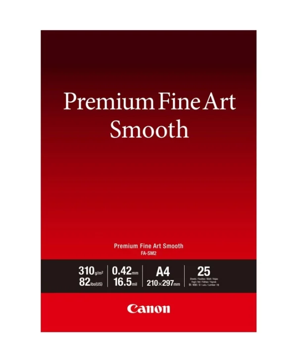 Canon FA-SM2 Premium Fine Art Paper Smooth A4 25 Sheets 1711C011