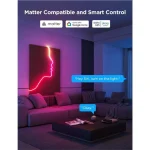 Govee Neon Rope Light 2 RGBIC Wi-Fi Bluetooth 3m H61D3 - Image 7
