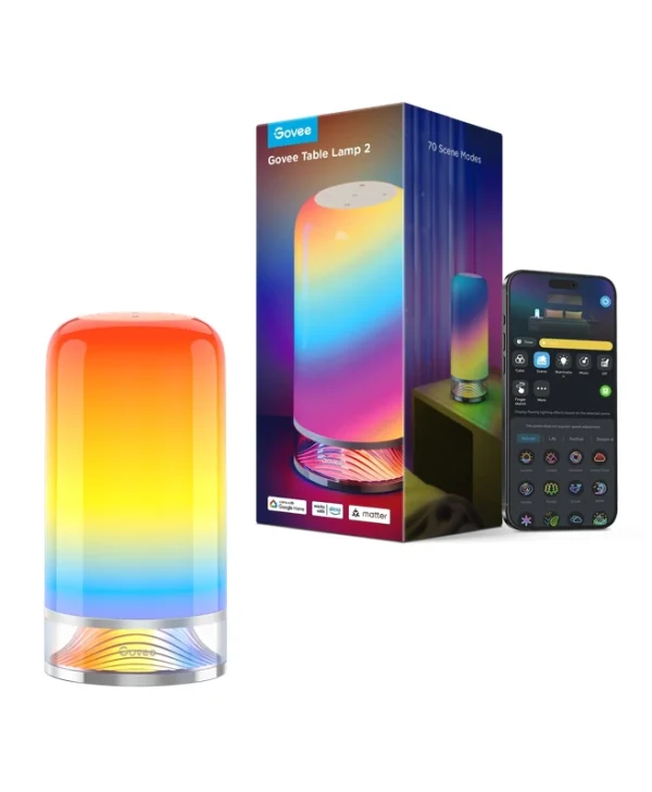 Govee Table Lamp 2  Wi-Fi Bluetooth RGBICWW H6022