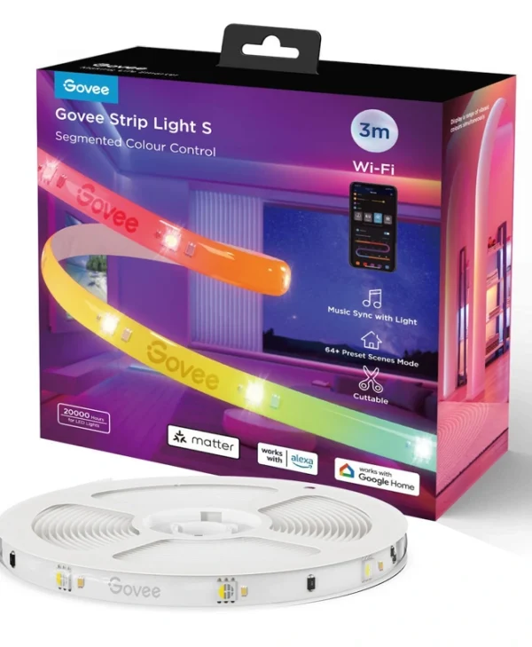Govee LED Strip Light S Wifi RGBIC 3m H612F