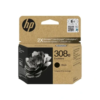 HP 308e EvoMore Ink Cartridge Black 320 Pgs 7FP22UE