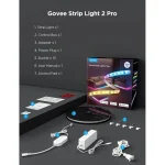 Govee Strip Light 2 Pro Wi-Fi Bluetooth RGBWW 5m H61F5 - Image 4