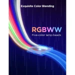 Govee Strip Light 2 Pro Wi-Fi Bluetooth RGBWW 5m H61F5 - Image 7