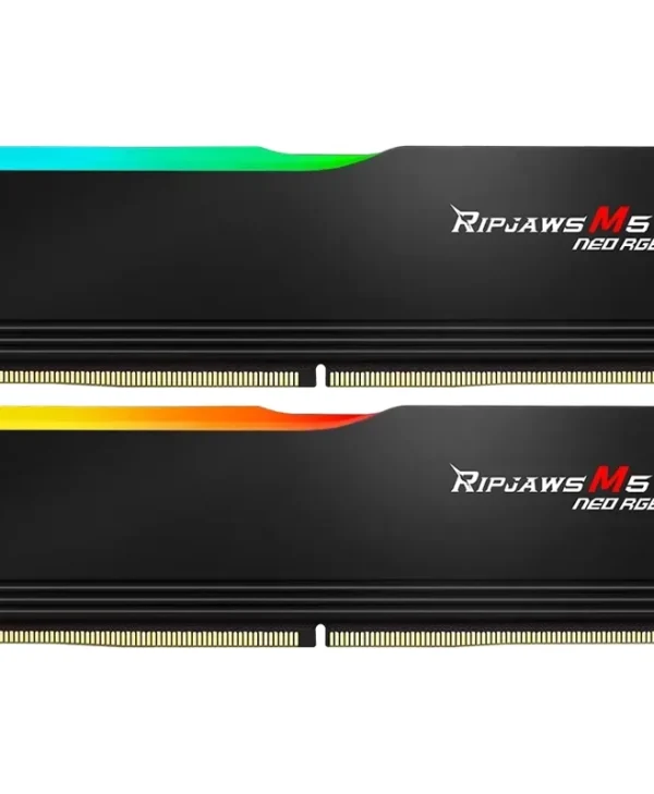 G.Skill Ripjaws M5 Neo RGB 64GB (2x32GB) 6000MT/s CL32 DDR5 Non-ECC UDIMM Black F5-6000J3238G32GX2-RM5NRK