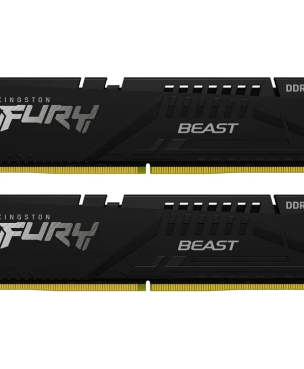 Kingston FURY Beast 64GB (2x32GB) 6000MT/s CL36 DDR5 Non-ECC UDIMM Black KF560C36BBE2K2-64