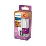 Philips E27 LED WarmGlow Mat Candle Bulb 3.4 40W LPH02590 - Image 2