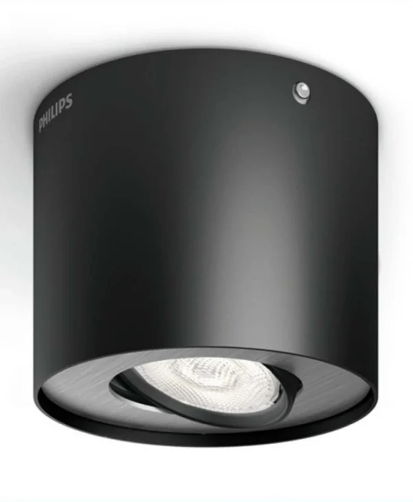 Philips Φωτιστικό Οροφής Σποτ myLiving Phase 2700K 500lm 4.5W Black PHI533003016