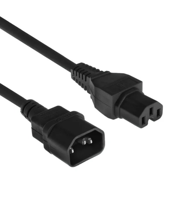 Intronics ACT Powercord C14 Male - C15 Female 2m Black AK5003