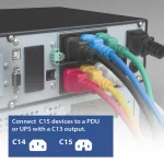Intronics ACT Powercord C14 Male - C15 Female 2m Black AK5003 - Image 6