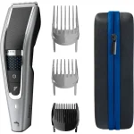 Philips Series 5000 Hair Trimmers Clipper Μηχανή Επαναφορτιζόμενη Black  Silver HC5650/15