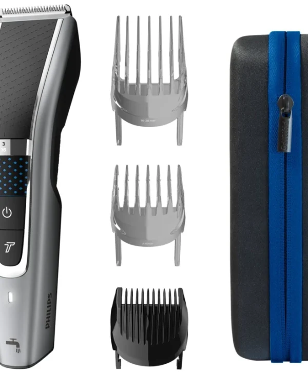 Philips Series 5000 Hair Trimmers Clipper Μηχανή Επαναφορτιζόμενη Black  Silver HC5650/15