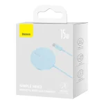 Baseus Simple Mini3 Magsafe Φορτιστής PD 15W Light Blue CCJJ040303 - Image 4