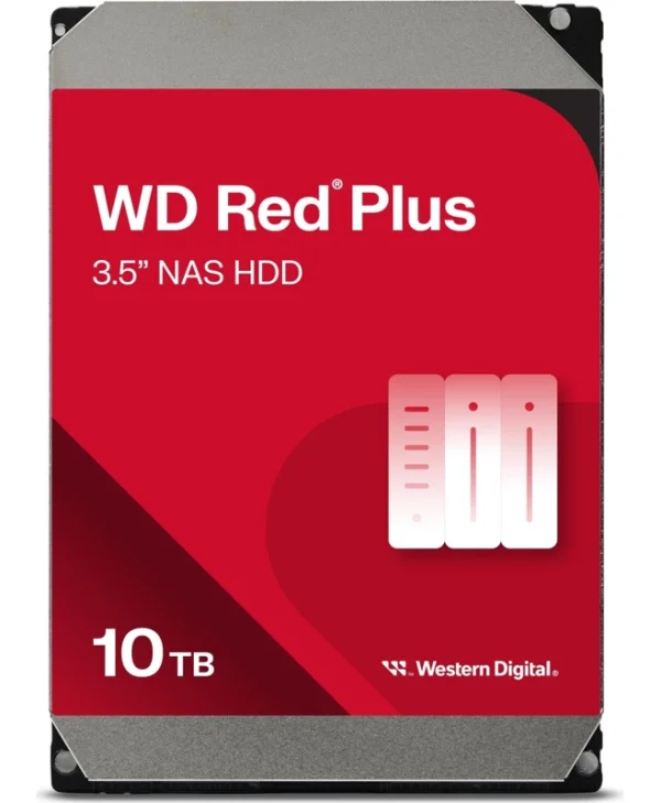 WD Red Plus 10TB 3.5" SATA ΙΙΙ WD100EFGX