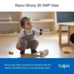 TP-Link Pan/Tilt AI Home Security Wi-Fi Camera WhiteTapo C230 - Image 4
