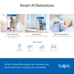 TP-Link Pan/Tilt AI Home Security Wi-Fi Camera WhiteTapo C230 - Image 7