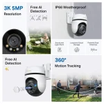 Tp-Link Outdoor Pan/Tilt Security Wi-Fi Camera 3K 5MP White Tapo C530WS - Image 5