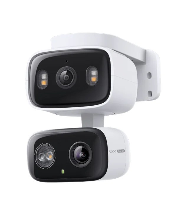 TP-Link Indoor/Outdoor Dual Lens Pan/Tilt Security Camera White Tapo C246D