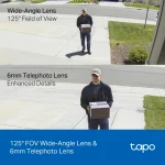 TP-Link Indoor/Outdoor Dual Lens Pan/Tilt Security Camera White Tapo C246D - Image 5