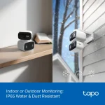 TP-Link Indoor/Outdoor Dual Lens Pan/Tilt Security Camera White Tapo C246D - Image 7